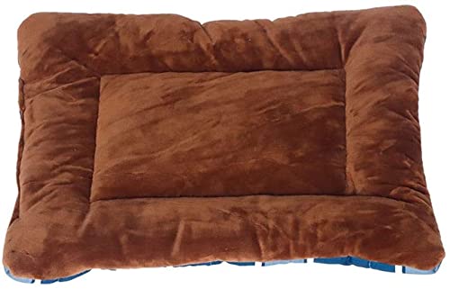 HSWYJJPFB Cama para Mascotas Casa de sofá Cómodo Nido para Dormir Alfombrilla Desmontable Simple para Perros 1102(Color:Brown;Size:Small)