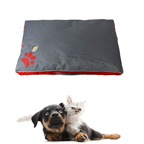 huahuajia Empapadores para Perros Grande Cama Gatos Barato Caseta Perros A Prueba De Mordeduras For Gros Chien Chiot Chats Red,Large