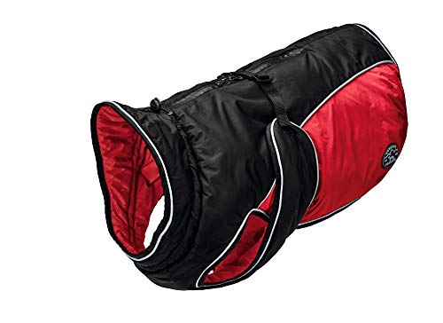 HUNTER - Abrigo para Perro Uppsala Extreme 25 Negro/Rojo, XS