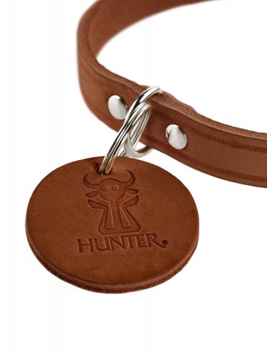 HUNTER Collar Aalborg, 42 Piel de Vaca Genuina Suave, coñac