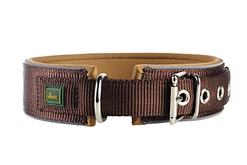 Hunter - Collar Neoprene Reflect Cuello 49-56 Cm 45 Mm Marrón