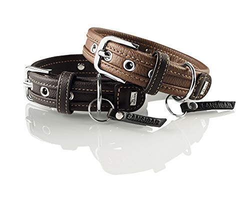 HUNTER Sansibar Special 45 Níquel Collar, Nappa Negro