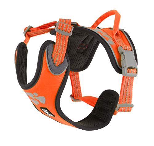 Hurtta Weekend Warrior - Arnés para perro, color naranja neón, 40,6-45,7 cm