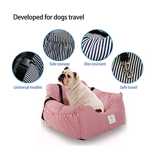 HXHBD Asiento de Coche para Mascotas Acaricie el Portador del Viaje del Asiento, Cama Universal del Asiento de Carro del Viaje de los Animales domésticosasiento Elevado para Perros(Color:2)