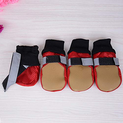 HXKJ Zapatos Grandes para Perros, Botas de Lluvia Reflectantes para Perros, Zapatos cálidos para Caminar para Perros de Primavera y otoño XXL