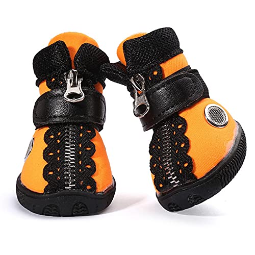 HXKJ Zapatos para Perros Transpirables para Perros pequeños Zapatos para Perros pequeños Primavera Verano Botas Deportivas para Perros para Teddy Bichon