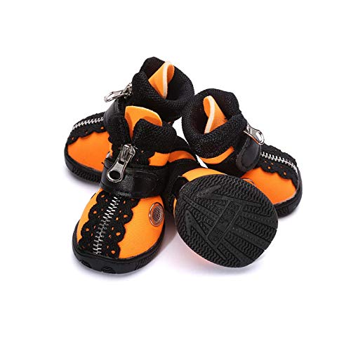 HXKJ Zapatos para Perros Transpirables para Perros pequeños Zapatos para Perros pequeños Primavera Verano Botas Deportivas para Perros para Teddy Bichon