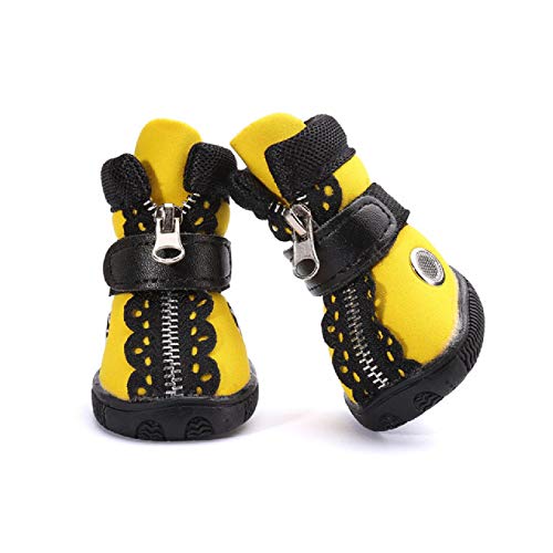 HXKJ Zapatos para Perros Transpirables para Perros pequeños Zapatos para Perros pequeños Primavera Verano Botas Deportivas para Perros para Teddy Bichon