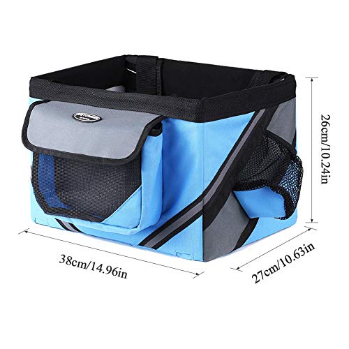 HXZB Bolsas De Bicicletas Ciclismo Perro Bolsa del Manillar Cesta Delantera Bici Que Lleva del Asiento Delantero del Gato del Perro Pet Box Accesorios De Viaje