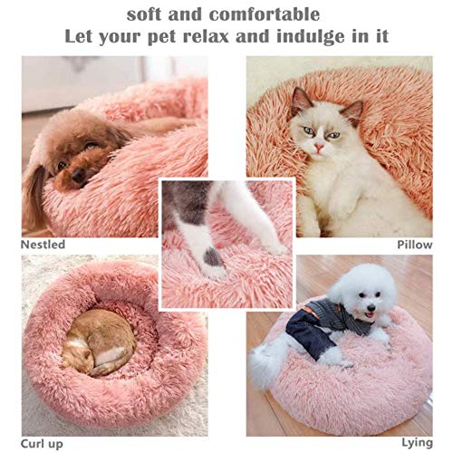 HYFDGV Sofá de Perro Ovalada CóModa Y Lavable Colchon Perro, Perro Cama CáLido para Invierno Cesta Perros,Cama Mascota,Rainbow Colors,40 * 40 * 10cm