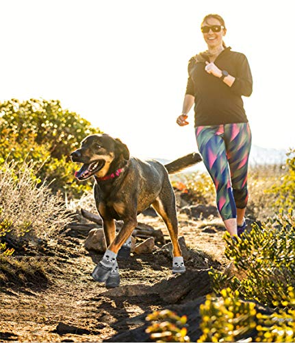 Idepet 4 Calcetines para Perros, Impermeables, Antideslizantes, para Perros, Protector de Patas para Perros Cubierta para pies Botas de Lluvia para Perros