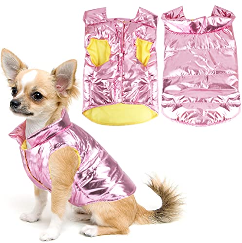 Idepet Perro Cachorro Abrigo de Invierno Mascota Gato Lindo Traje cálido Chaleco Ropa Ropa Perrito Clima frío Chaqueta con Capucha para Chihuahua Teddy Poodles Pomeranian