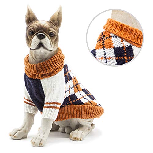 Idepet suéter para Mascotas, Ropa cálida de Invierno para Perros y Gatos, Abrigo cómodo para Mascotas, Disfraz de Cachorro, Jersey de Gatito, Ropa para Perros pequeños, medianos Grandes, Gatos