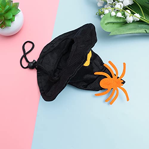 IMIKEYA 1 Juego de Disfraces de Halloween para Mascotas Sombrero de Mago de Calabaza para Perros Divertidos Trajes Decorativos de Halloween Tocado para Gatos Gatitos Cachorros Y Perros