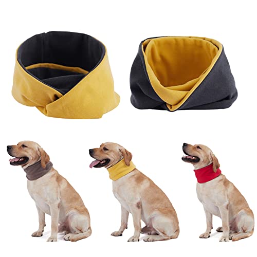 Irishom Bufanda para Perro Reversible Warm Circle Loop Bufanda Pet Cuello Calentador Polaina para Invierno