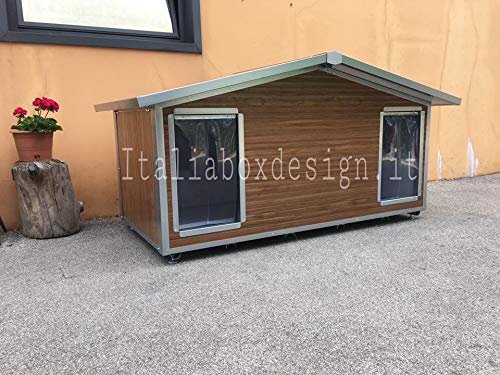 ITALIA BOX DESIGN Caseta doble para perros