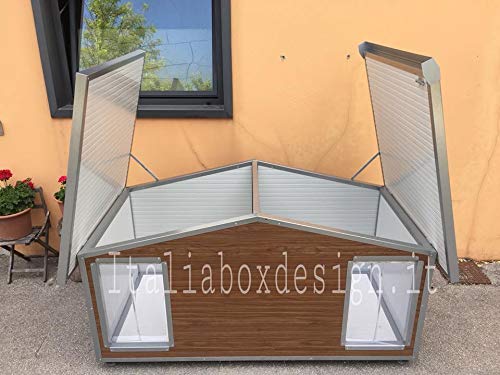 ITALIA BOX DESIGN Caseta doble para perros