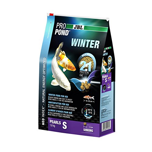 JBL Comida de Invierno para Koi, con Perlas sumergibles, Forro de Temporada, ProPond Invierno, Talla S, 1,8 kg