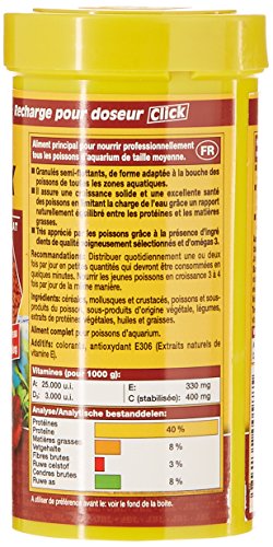 JBL Novogranomix Refill Alimento básico para Peces de Acuario, 250 ml, Paquete de 2