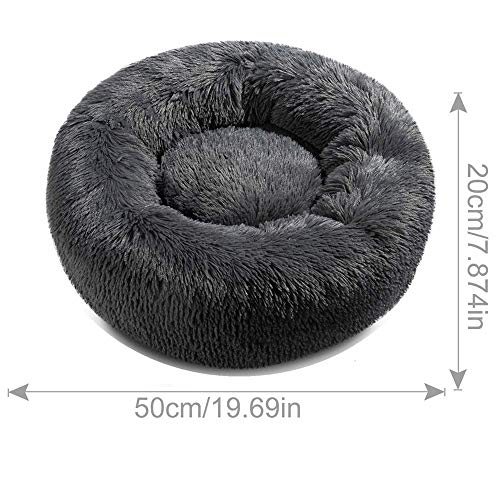 JCT Cama para Gato Cama Para perro Calmante para Gato Cama de Felpa Suave para Mascotas Pequeñas, Medianas, Grandes, Parte Inferior Antideslizante,Lavable a Máquina