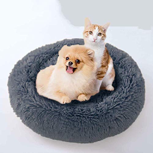 JCT Cama para Gato Cama Para perro Calmante para Gato Cama de Felpa Suave para Mascotas Pequeñas, Medianas, Grandes, Parte Inferior Antideslizante,Lavable a Máquina