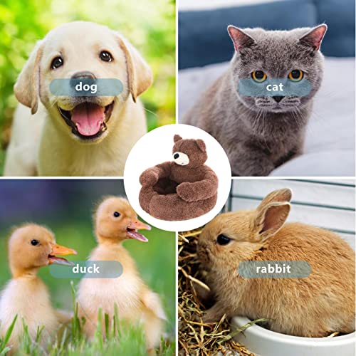 Jiangying Cama para Mascotas súper Suave, cálido Invierno Lindo Oso Abrazo Gato colchoneta para Dormir, Felpa Grande Cachorro Perros cojín sofá Comodidad Suministros para Mascotas para Gatos pequeños