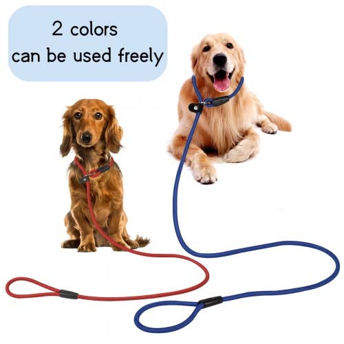 Jinlaili 2 PZS Correa de Perro Robusta,130CM Ajustable Correa Retriever,Correa Resistente para Perro,Antideslizante Cuerda de Perro,Accesorios para Perros para Adiestramiento,Correr y Senderismo