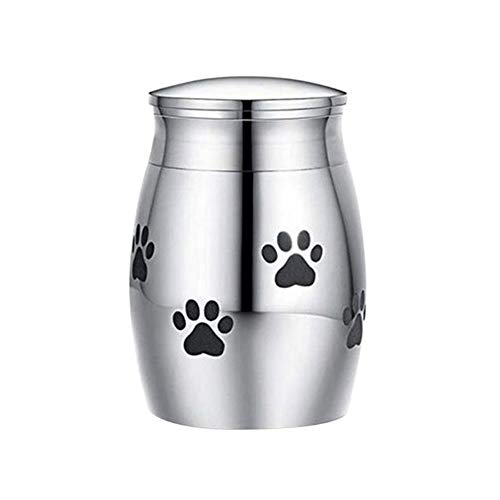 JINSUO Yiyuntian Urna del Animal doméstico - Pet La cremación urnas de Acero Inoxidable Ash Monumento del Perro del Gato de contenedores Lugar de Descanso (Color : S)