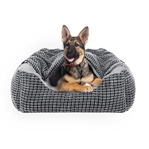 JOEJOY Cama para perros grandes, sofá para perros, cama rectangular para mascotas, antideslizante, lavable, 89 x 63,5 x 23 cm, se adapta hasta 27 kg de mascotas