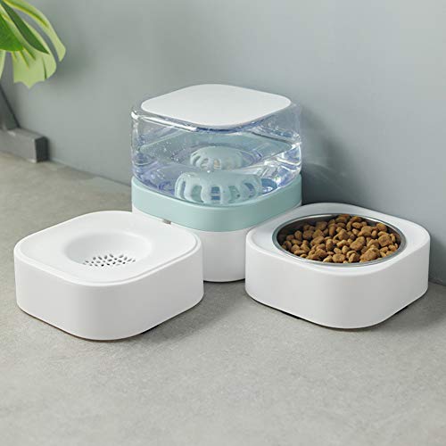 Jorzer Perro Agua De La Taza del Alimentador Automático Dispensador del Agua del Gatito Cubierta del Perrito De Comederos Suministros Envase De Pet con Solo Vaso (Verde)