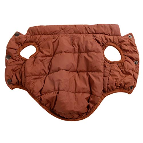 JoyDaog - Chaqueta de perro con forro polar de 2 capas para invierno y clima frío, extra suave, a prueba de viento, para cachorro y perros pequeños