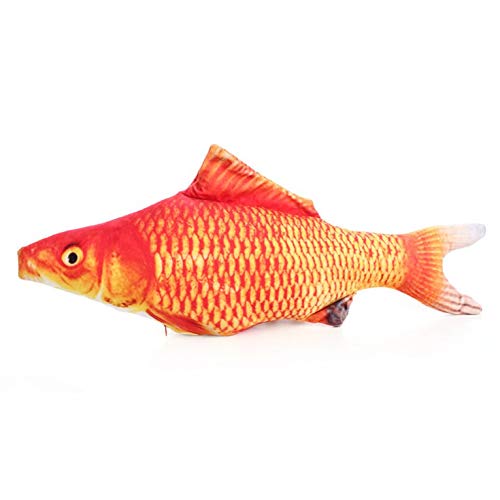 Juguete creativo 3D de carpa de pescado con forma de gato, juguete para animales de compañía, regalo catario, pescado, peluche, almohada para muñeca