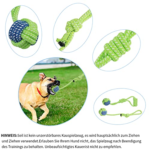 Juguete de cuerda interactivo para perros de tamaño mediano a grande, ideal para tirones, mordeduras, ejercicios de tracción, para colgar al aire libre