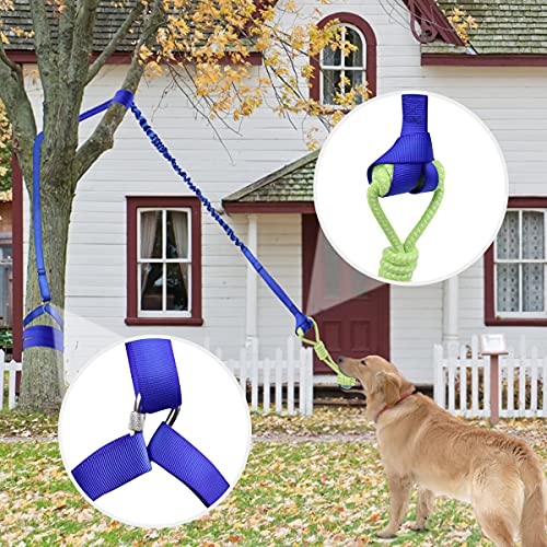 Juguete de cuerda interactivo para perros de tamaño mediano a grande, ideal para tirones, mordeduras, ejercicios de tracción, para colgar al aire libre