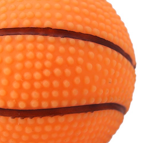 Juguete de Entrenamiento para Perros Mascotas Masticar Bola de Sonido Juguete Bola para Perro Cachorro de Formación Sonido[Baloncesto]