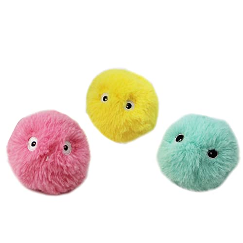 Juguete de Peluche de Bola Interactiva para Gatos, Ola de Hierba Gatera para Gatos de Hierba Gatera con 3 Sonidos Realistas de Canto de Animales Incluyen Rana de Pájaro Y Críquet Divertido Gatito