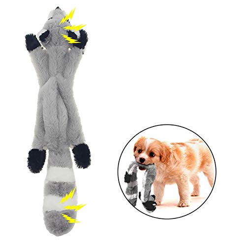 Juguete de peluche para perros, juguete de simulación de animales, juguete de dientes largos, juguete para masticar interactivo, para perros pequeños y medianos (zorros)