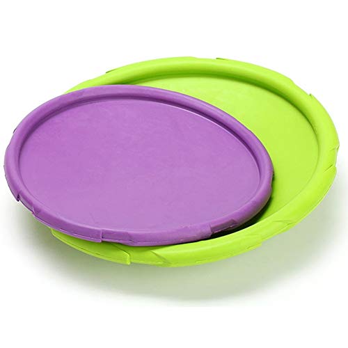 Juguete Frisbee para Perros Set de 1 Goma interactiva a Prueba de masticación, Juguetes para Cachorros Productos de adiestramiento para Perros Frisbee