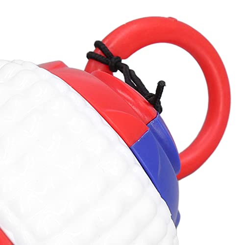 Juguete masticable para perros, pelota para lanzar mascotas, pelota interactiva para mascotas al aire libre con cordón retráctil para molar y masticar(blanche)