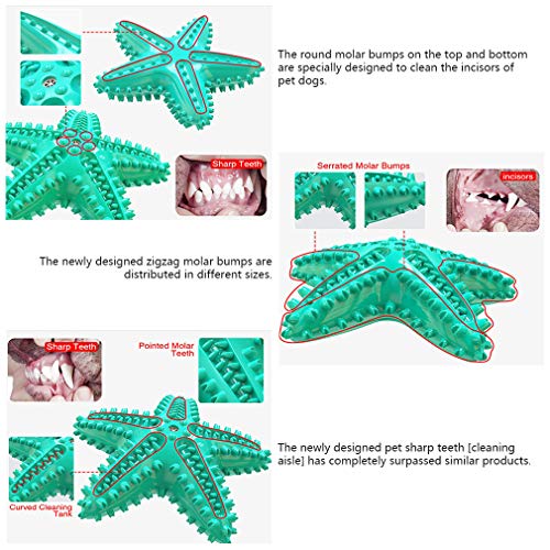 Juguete Molar para Mascotas Palillo para Masticar Perro, Cepillo de Dientes para Perros Limpiar Los Dientes Profundamente Resistente a Las Mordeduras de Goma Natural