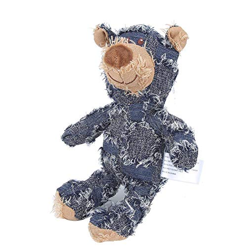 Juguete para Masticar Perro Azul con Forma de Oso púrpura Suave de Dibujos Animados, Juguete para Perro de Peluche, para Juguete para Perro, Mascota(Blue)