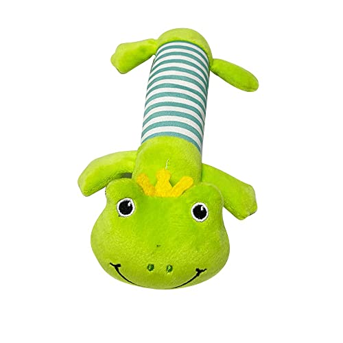 Juguetes de Peluche para Perros con Sonidos Juguetes para morder de Perros Productos para Mascotas Juguetes Interactivos Largas Diferentes Animales 22-24CM Rana