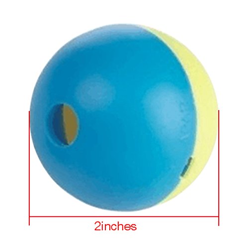 Juguetes para Perro,AZX, Juguete de goma masticar mascotas,Bola interactiva para mascotas,Juguete de Goma,Color Amarillo y Azul