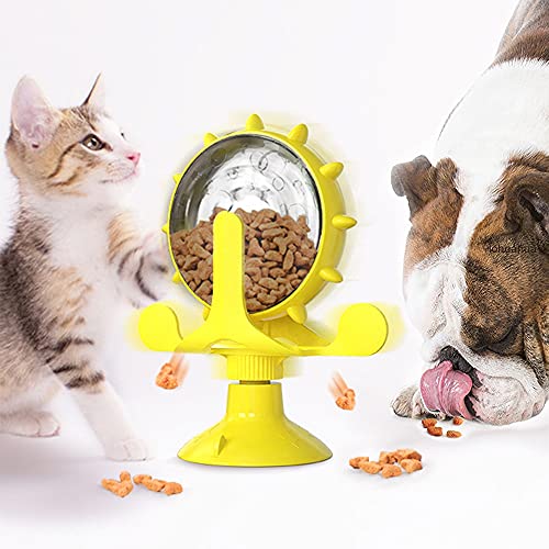 Juguetes Para Perros Suministros for mascotas Gato Juguetes de gato TRATAMIENTO INTERACTIVO Juguete de fugas for gatito Pequeños perros Ruedas giratorias Juguetes de rueda de mascotas Accesorios Jugue