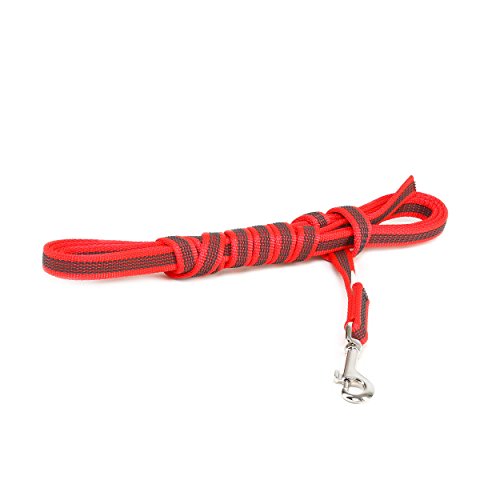 Julius-K9 218GM-R-3 - Correa de Perro del Estupendo, Rojo (Rojo-Gris), 14 mm x 3 m, 1 unidad