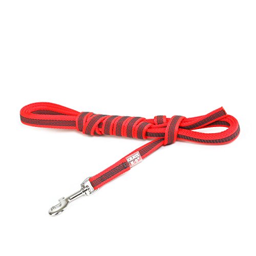 Julius-K9 218GM-R-3 - Correa de Perro del Estupendo, Rojo (Rojo-Gris), 14 mm x 3 m, 1 unidad