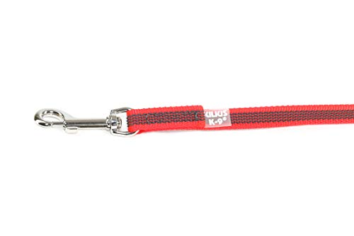 Julius-K9 218GM-R-3 - Correa de Perro del Estupendo, Rojo (Rojo-Gris), 14 mm x 3 m, 1 unidad