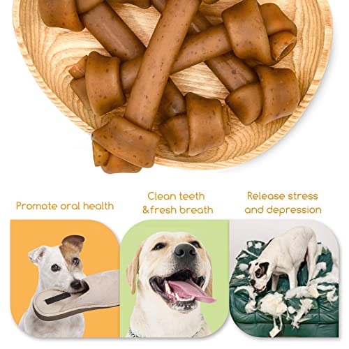 Jungle Calling Comida Perros, Golosinas para Perros Comida Seca para Perros Sticks Dentales Perro Deseño del Nudo Sabor a arándano 300g