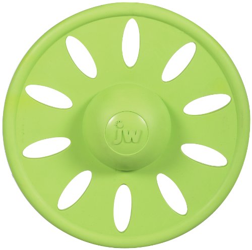 JW Pet Company - Juguete para Perro con Disco Volador, tamaño Grande, Colores varían