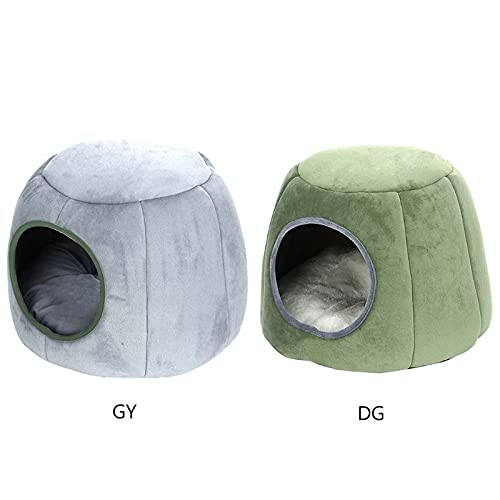 JYDQM Cama para Dormir Hamster Hedgehog Nest de Invierno Pequeño Pet Pet CALIFICA Cava Cava CASA CASA Fleece CUSIÓN Ocultar Juguete (Color : B, Size : Small)